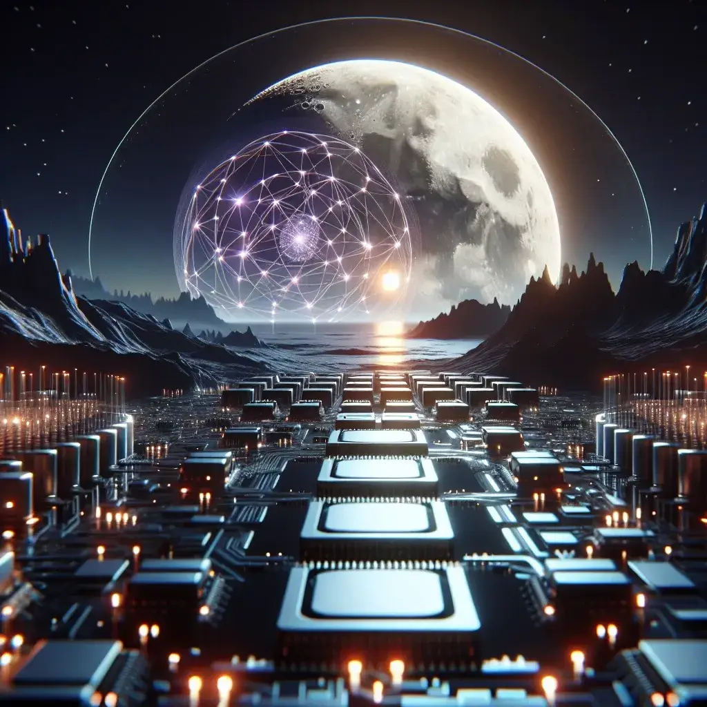 "Image of Intel Lunar Lake processors showcasing advanced architecture designed for AI workstations, featuring dedicated Tensor Cores to enhance machine learning performance."